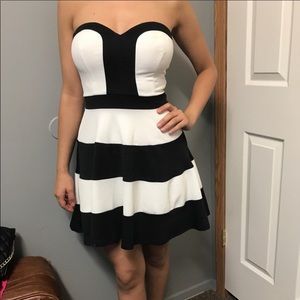Black and white dress